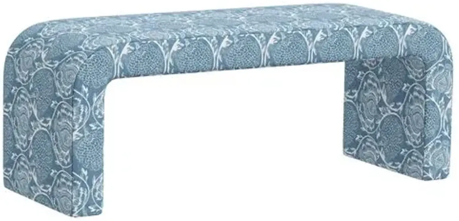 Celia Waterfall Bench - Ranjit Floral - Blue