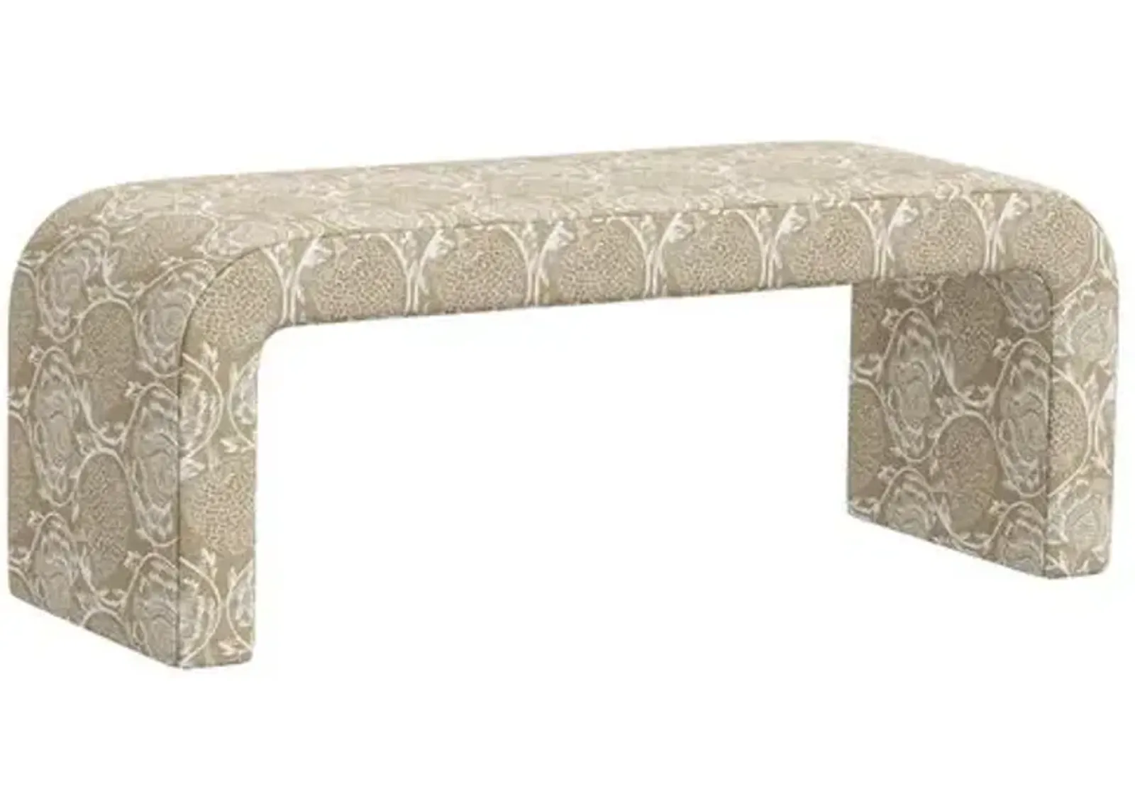 Celia Waterfall Bench - Ranjit Floral - Beige