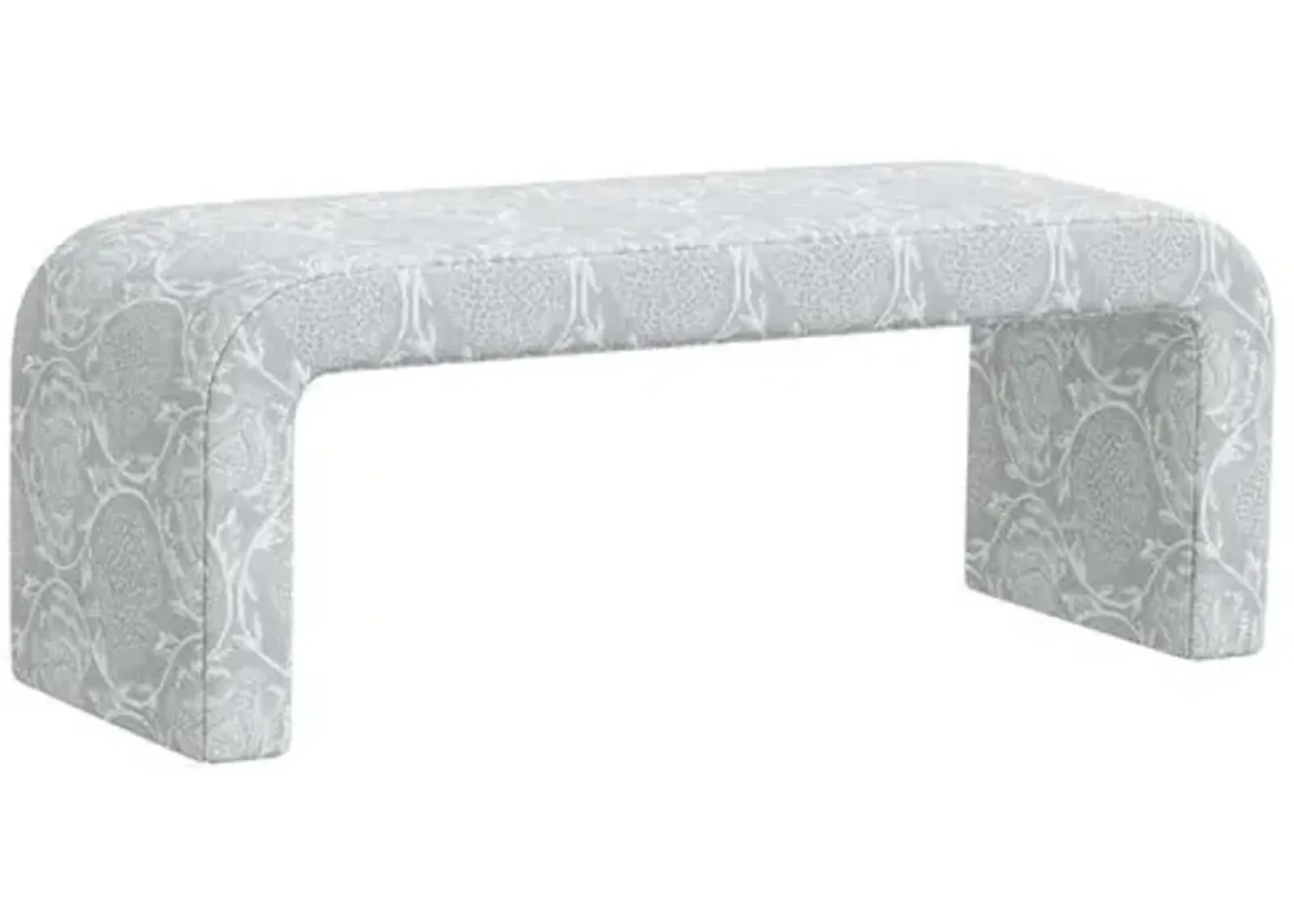 Celia Waterfall Bench - Ranjit Floral - Gray