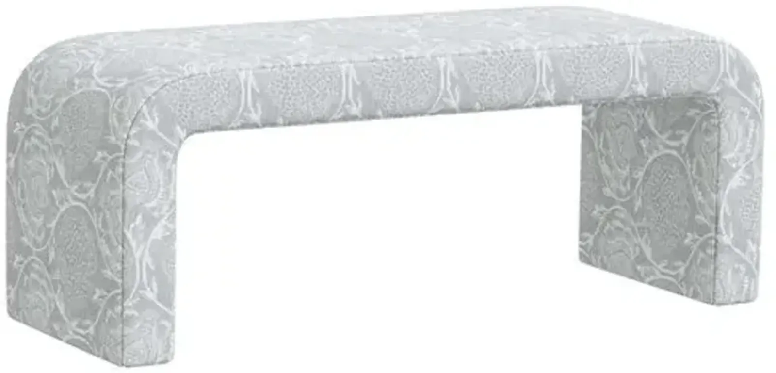 Celia Waterfall Bench - Ranjit Floral - Gray