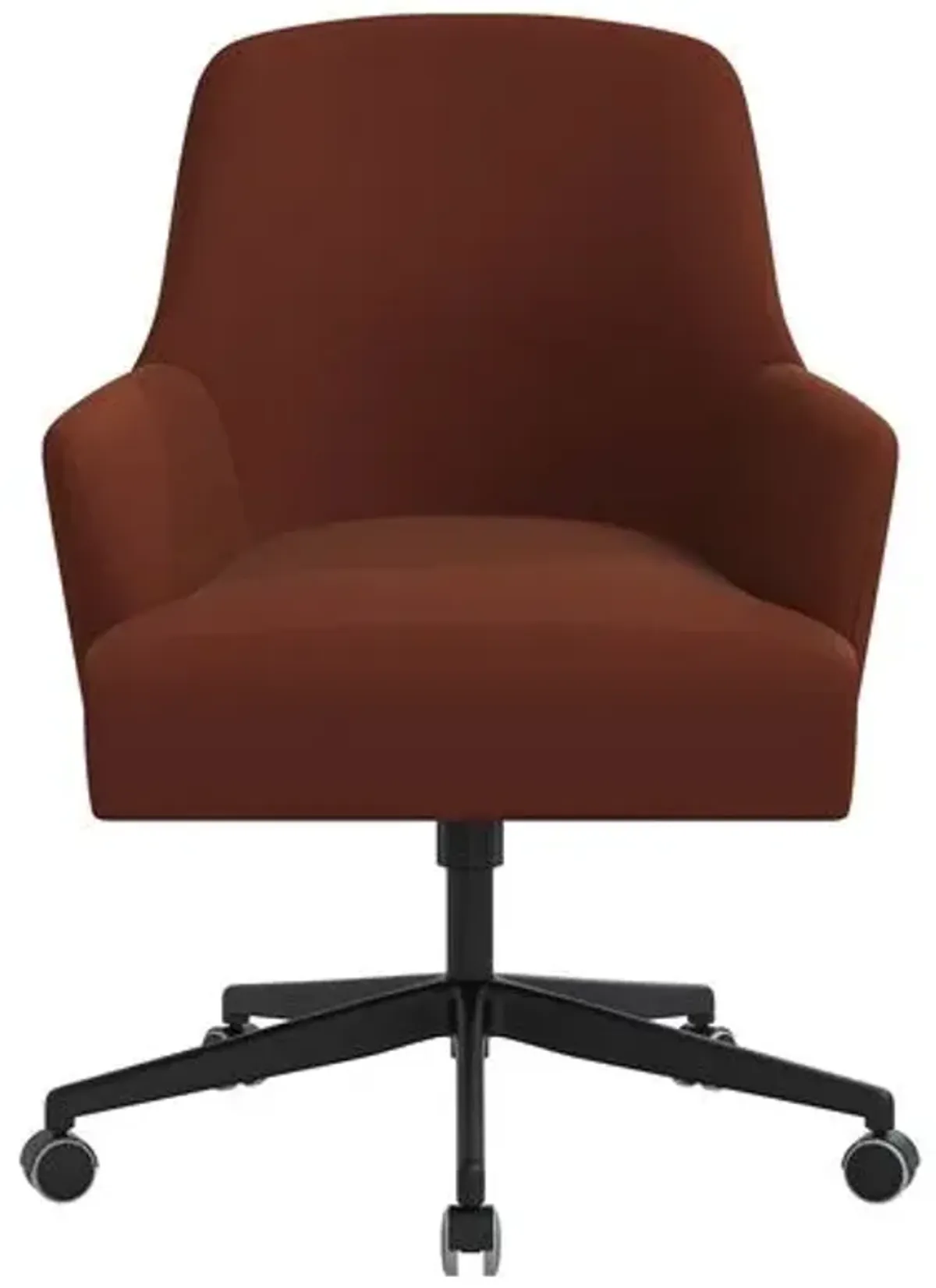 Darcy Desk Chair - Velvet - Orange