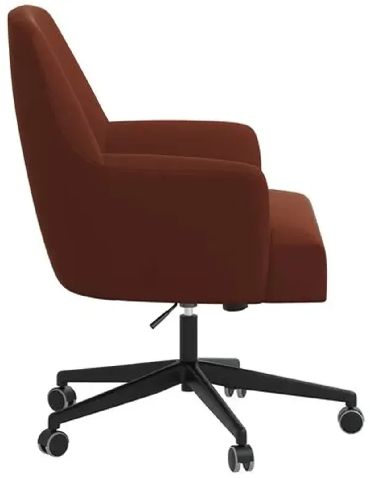 Darcy Desk Chair - Velvet - Orange