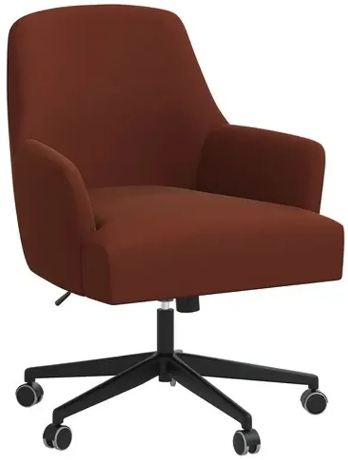 Darcy Desk Chair - Velvet - Orange