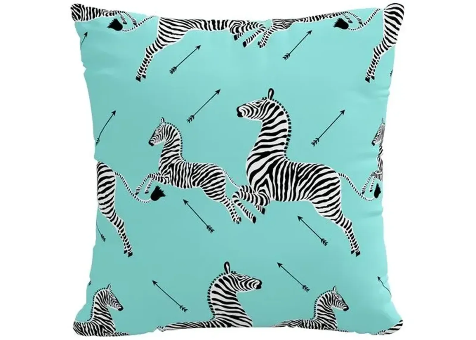 Dancing Zebras 20x20 Pillow - Handcrafted