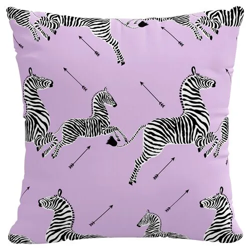 Dancing Zebras 20x20 Pillow - Handcrafted