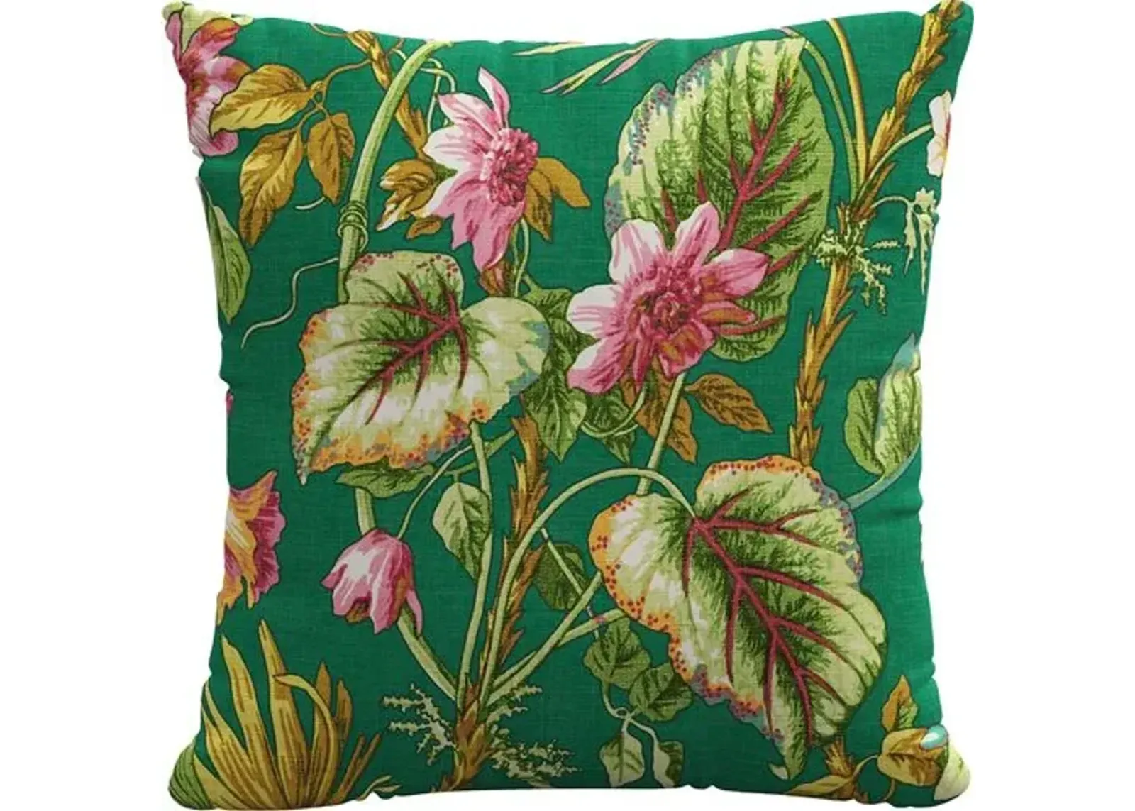 Tropical Flora 20x20 Pillow - Handcrafted