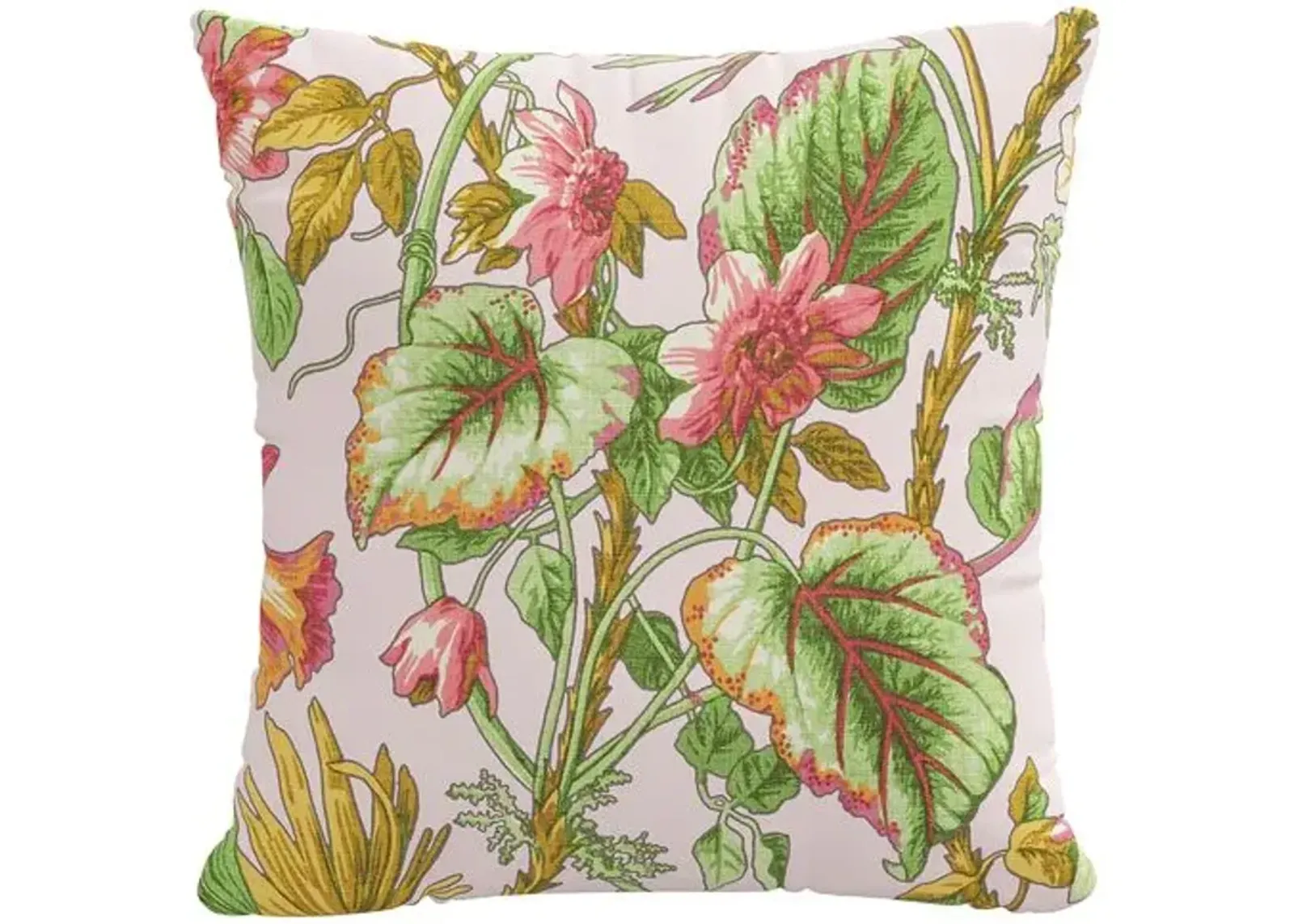 Tropical Flora 20x20 Pillow - Handcrafted