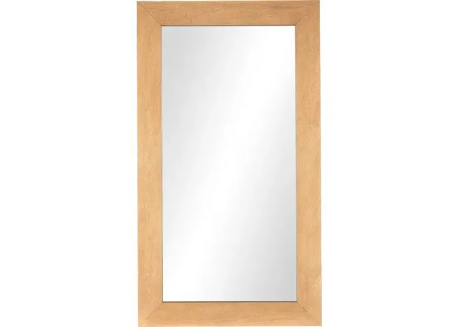 Simon Oversized Floor Mirror - Natural Birds Eye Maple