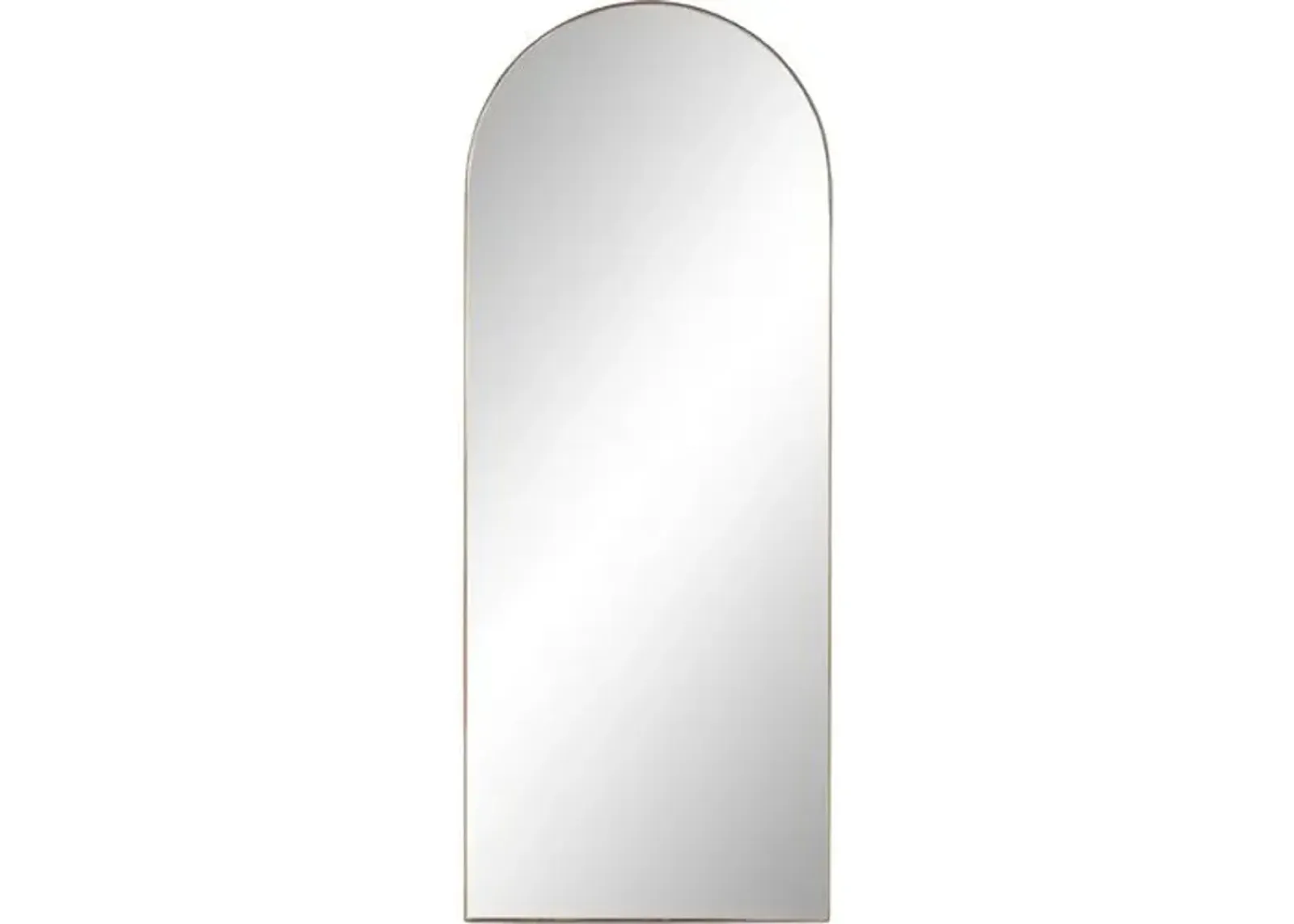 Vida Arched Floor Mirror - Gold