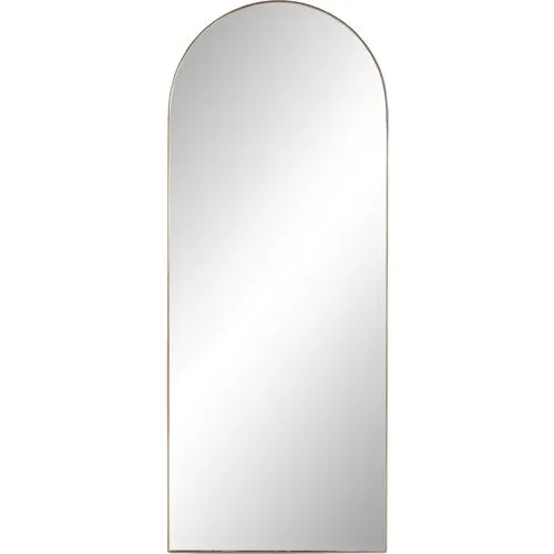 Vida Arched Floor Mirror - Gold