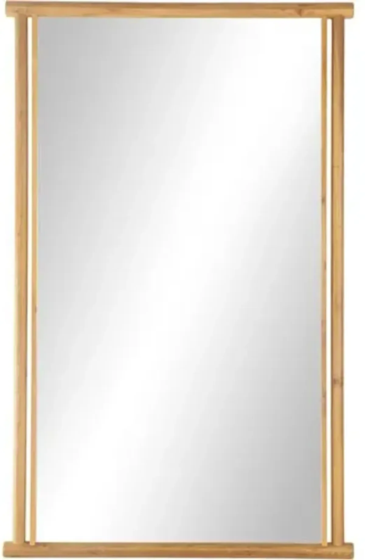 Kyson Large Oak Floor Mirror - Natural - Brown