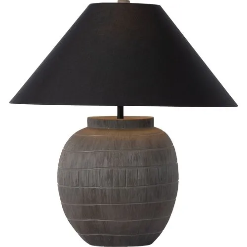 Mila Table Lamp - Textured Matte Black