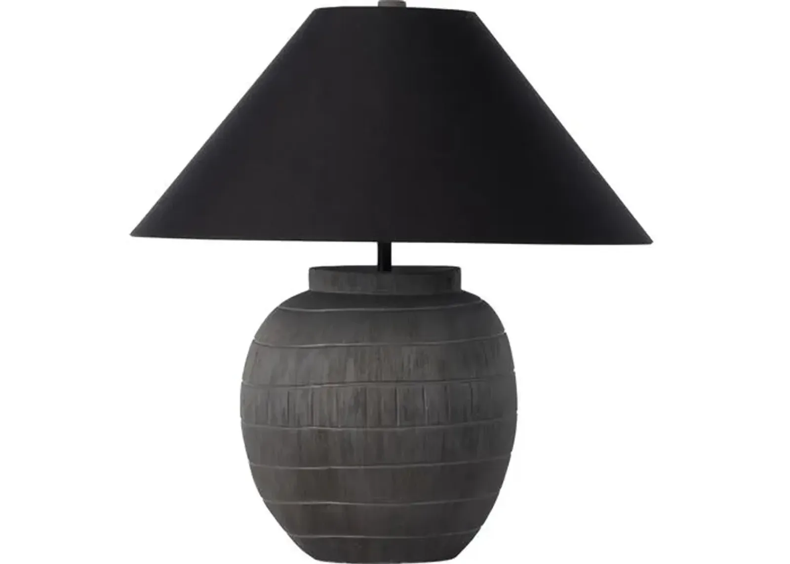 Mila Table Lamp - Textured Matte Black