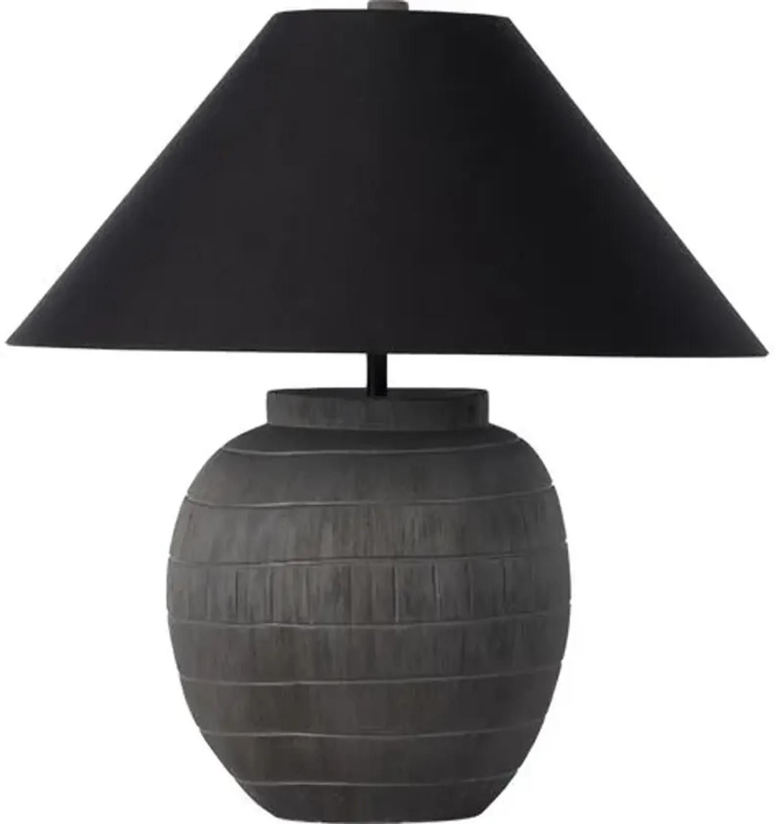 Mila Table Lamp - Textured Matte Black