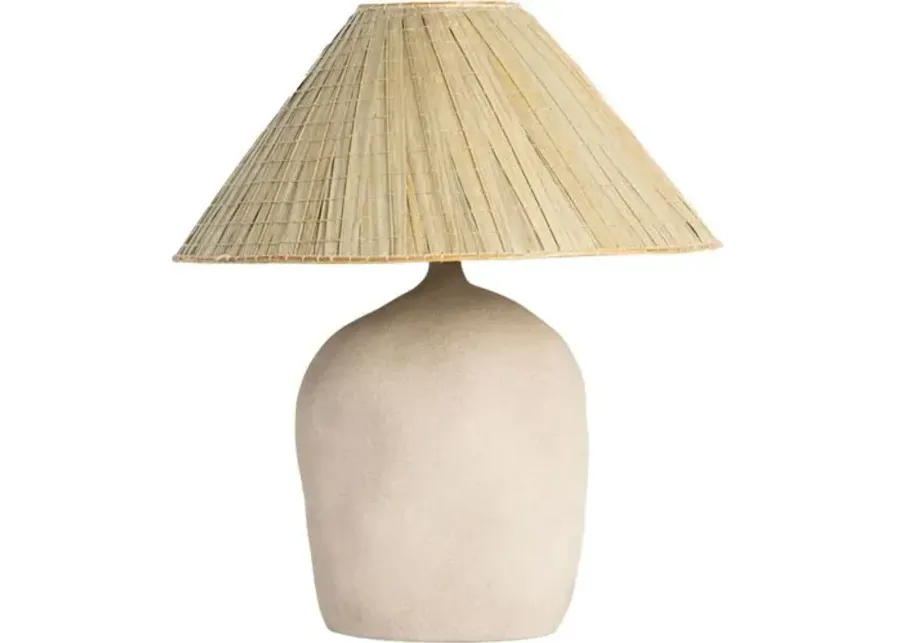 Asher Table Lamp - Sand Porcelain - Beige