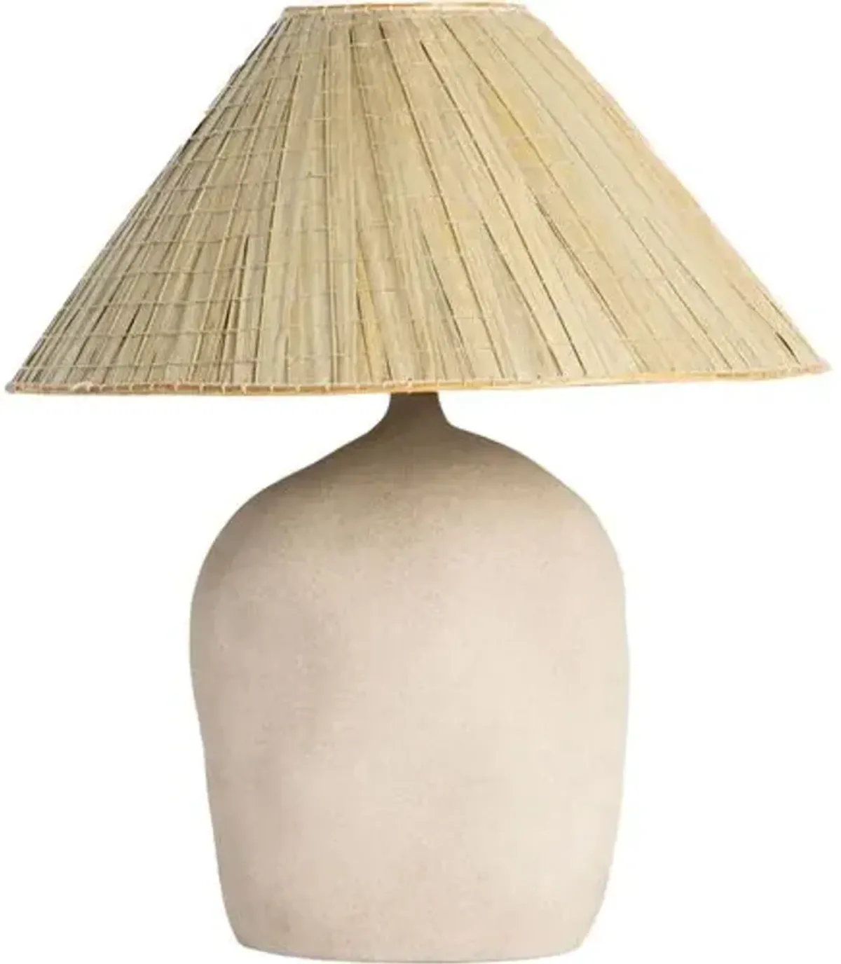 Asher Table Lamp - Sand Porcelain - Beige