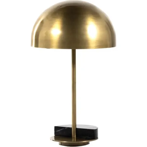 Nova Marble Table Lamp - Antique Brass - Gold