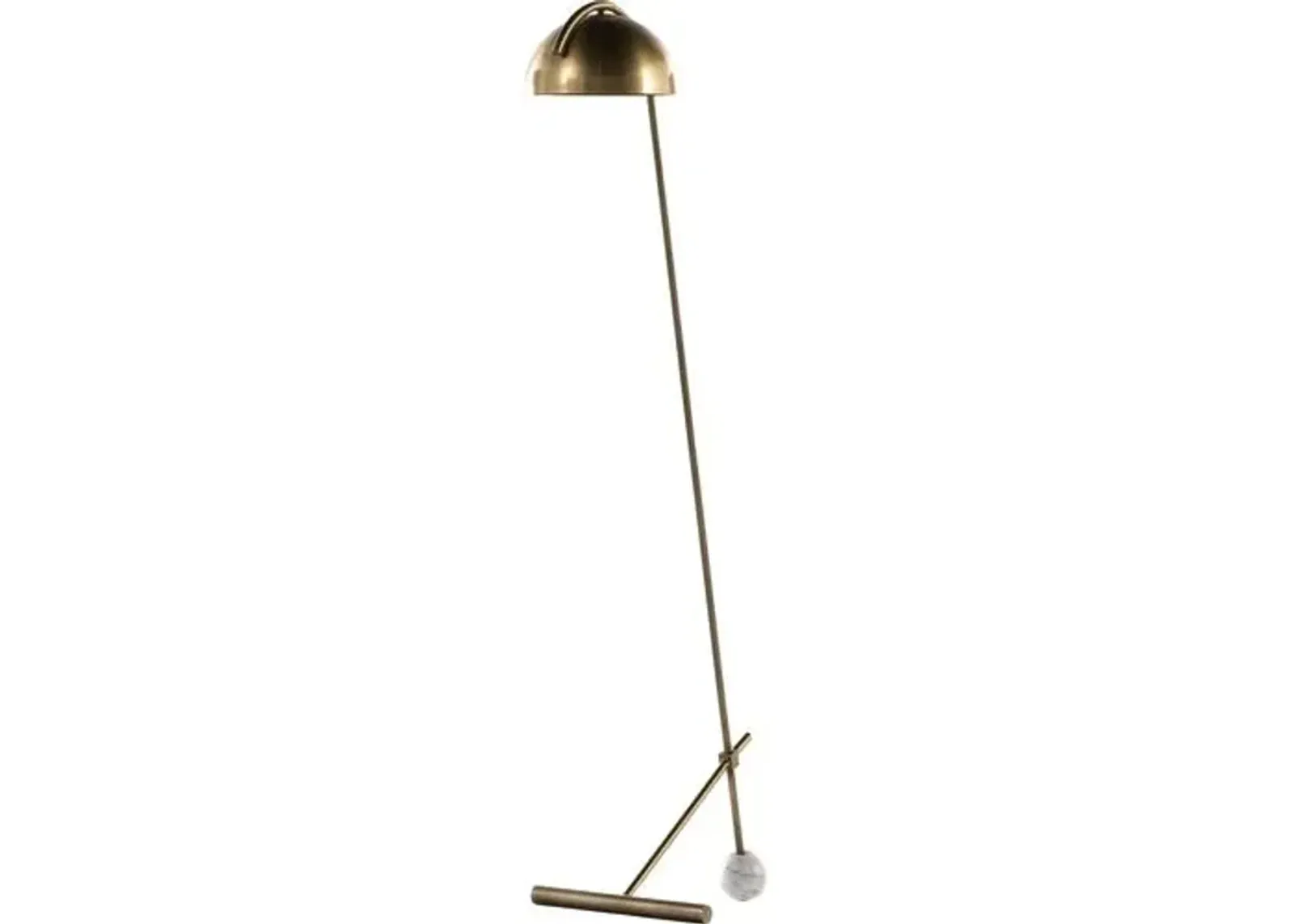 Ezra Floor Lamp - Antique Brass