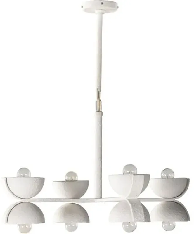 Beck 4-Light Chandelier - Matte White Plaster