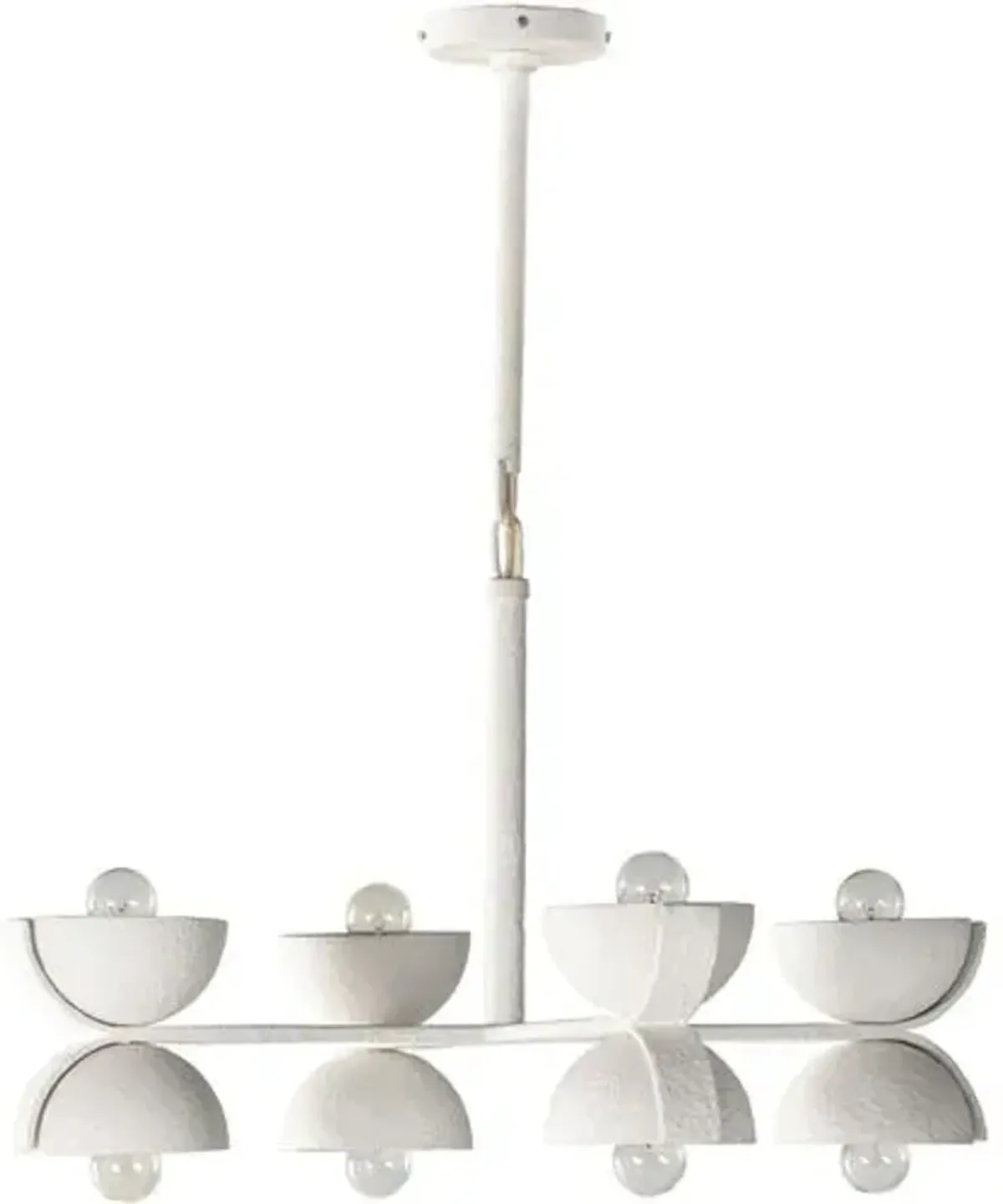 Beck 4-Light Chandelier - Matte White Plaster