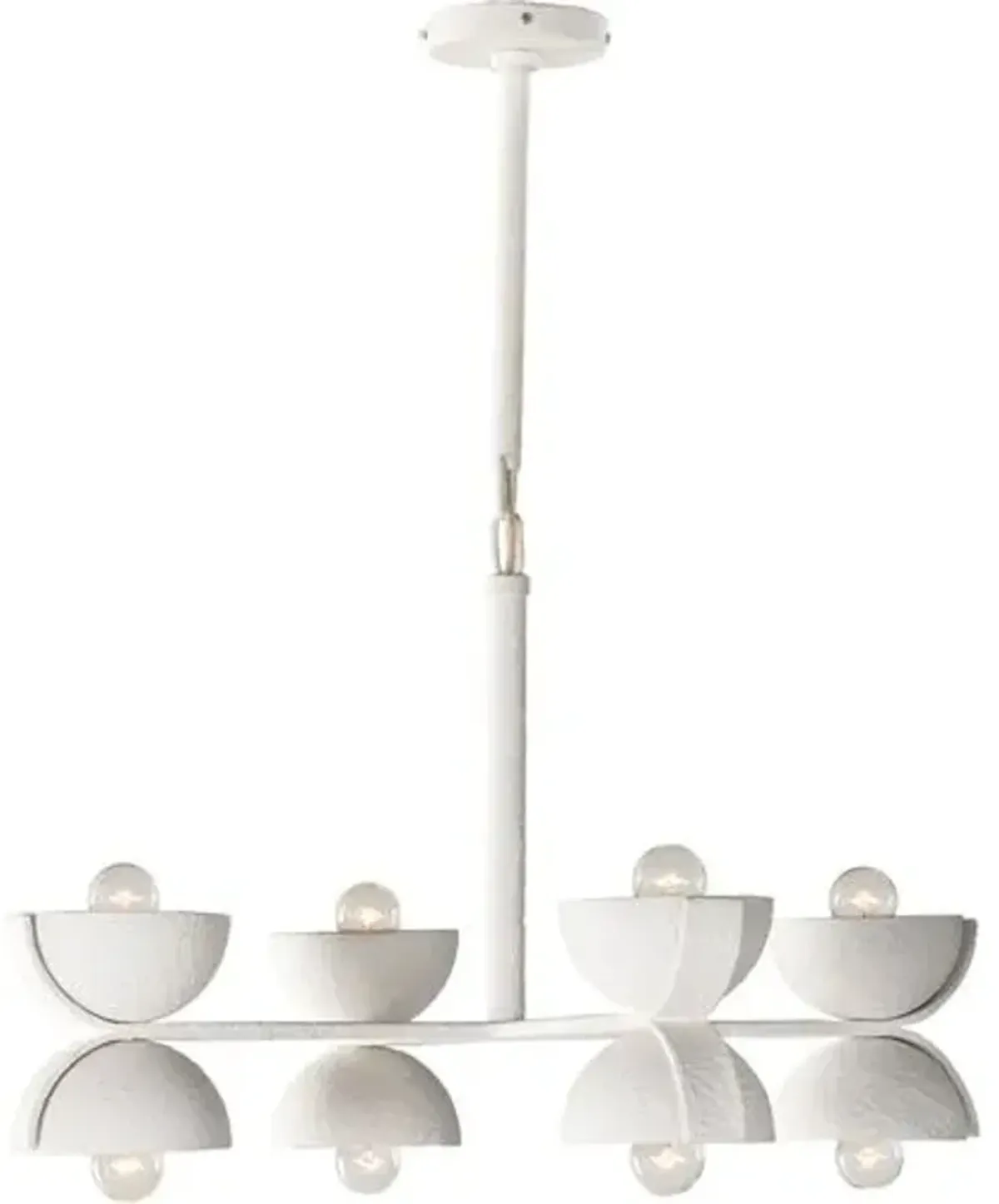 Beck 4-Light Chandelier - Matte White Plaster