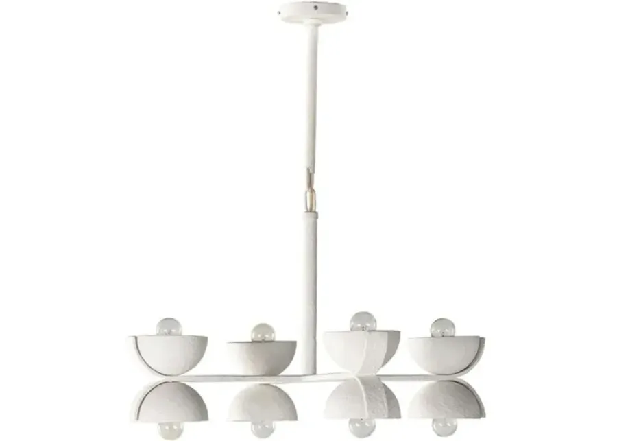 Beck 4-Light Chandelier - Matte White Plaster