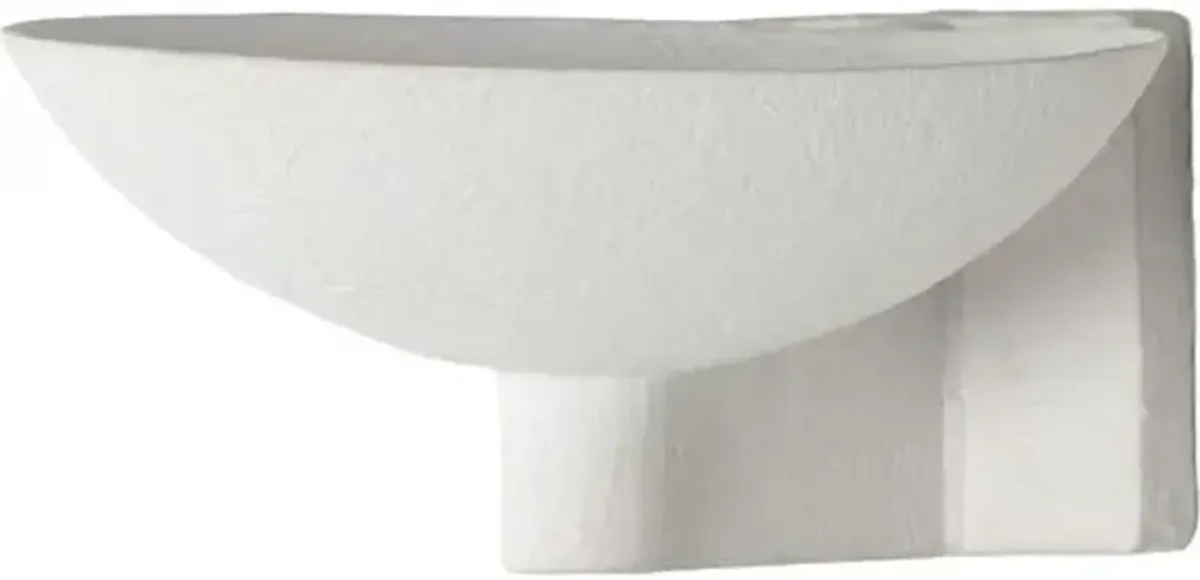 Beck Wall Sconce - Matte White Plaster