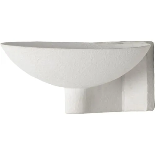 Beck Wall Sconce - Matte White Plaster