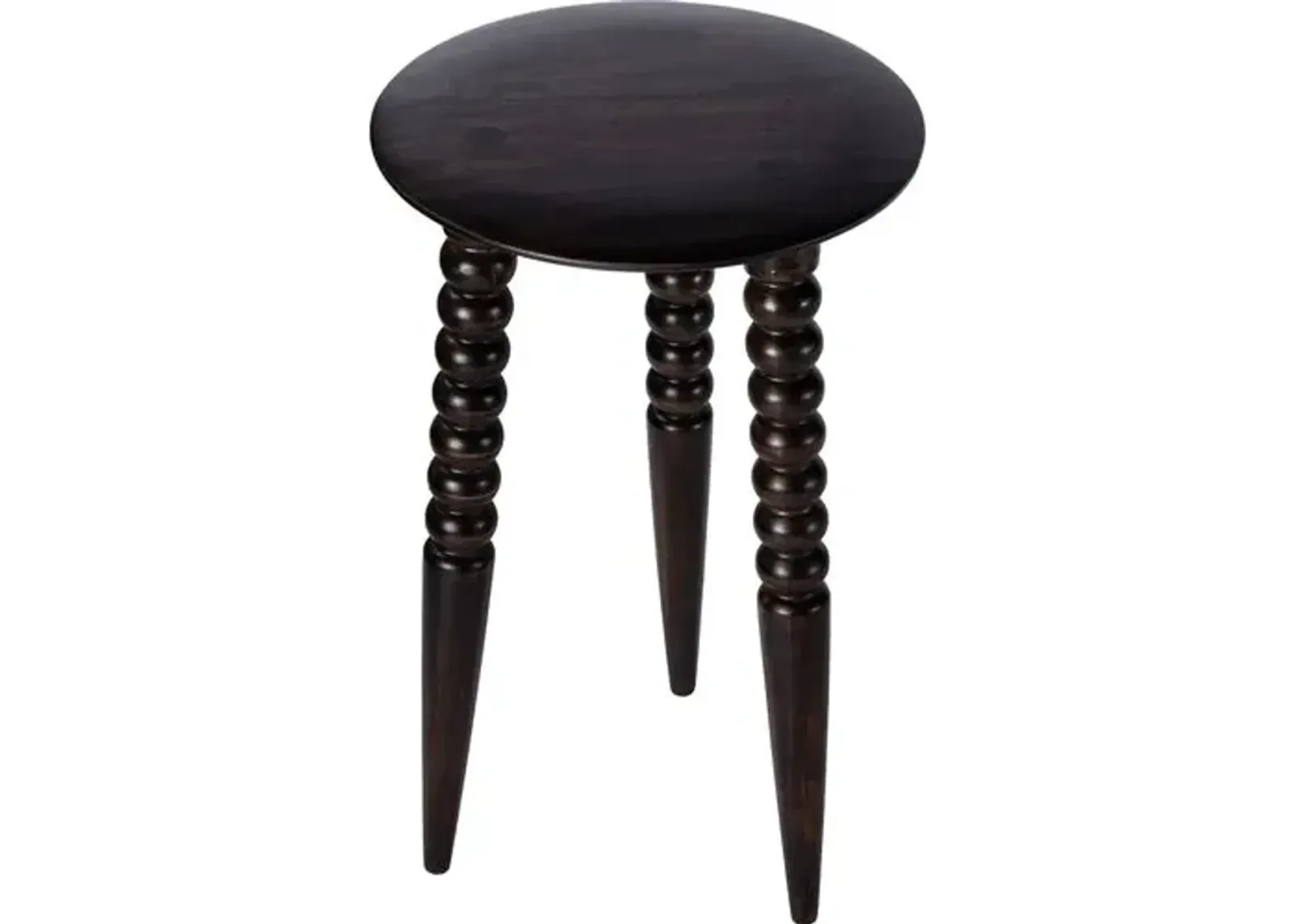 Julie Spindle Side Table - Dark Brown