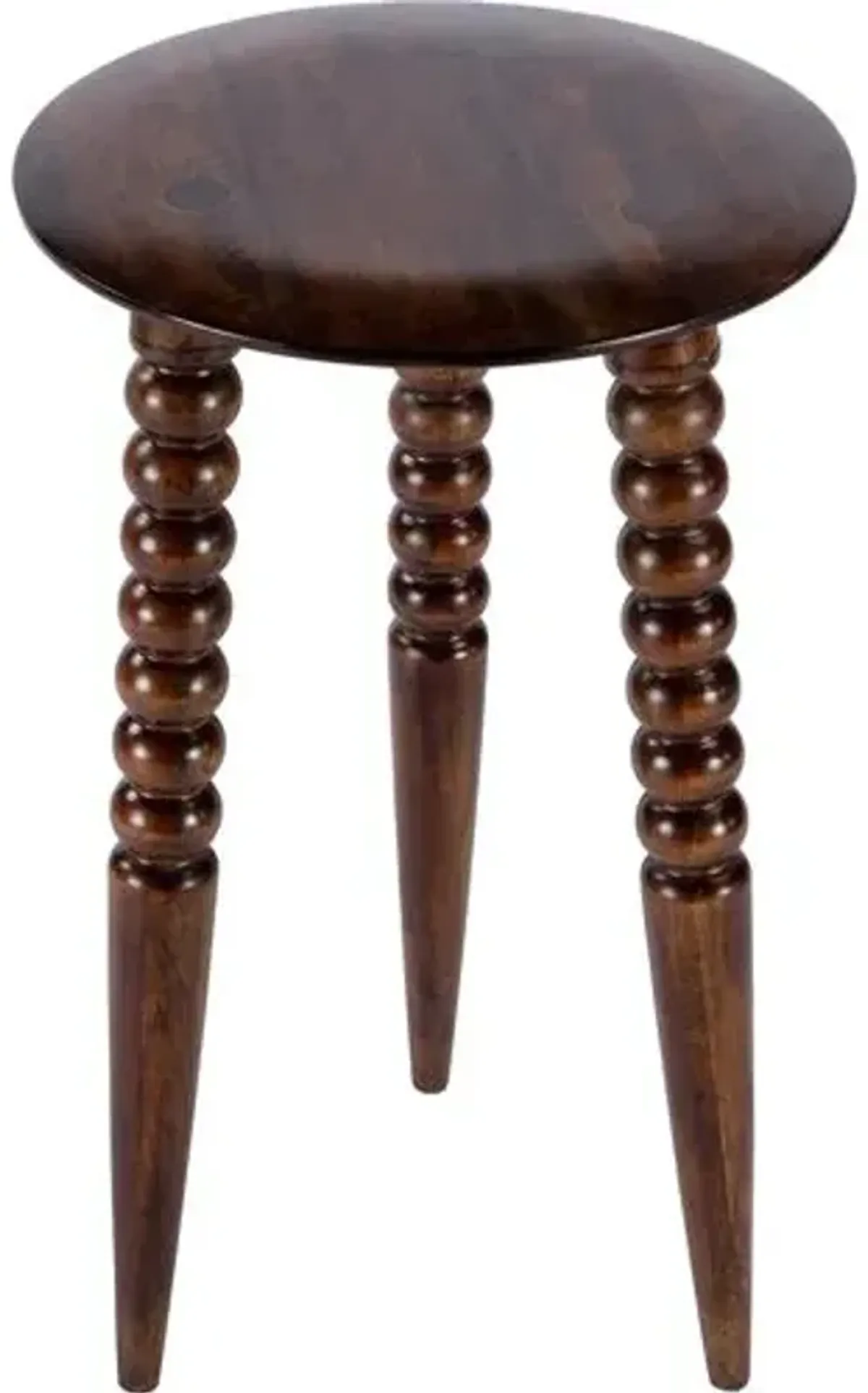 Julie Spindle Side Table - Medium Brown