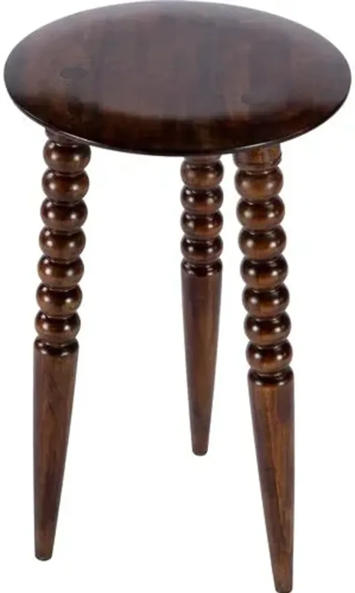 Julie Spindle Side Table - Medium Brown