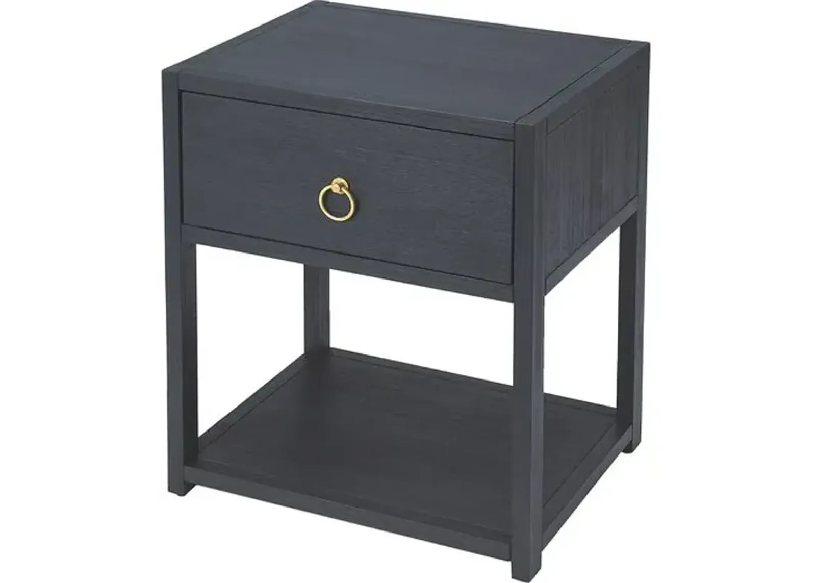 Sully 1-Drawer End Table - Blue