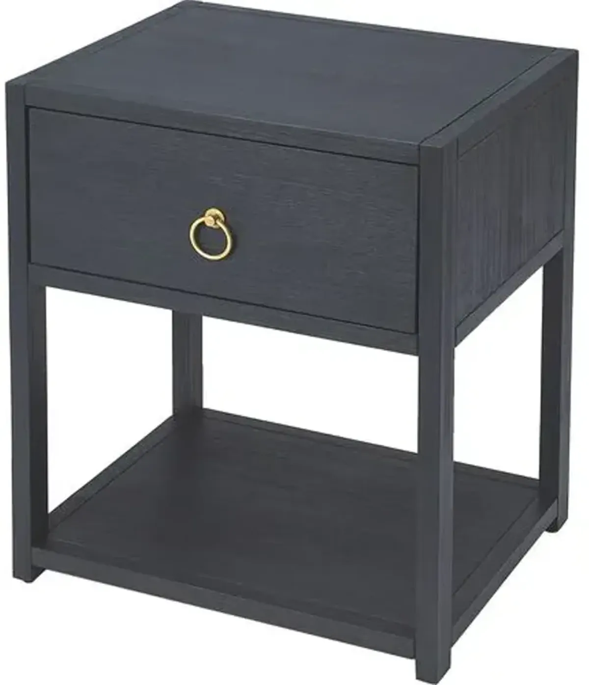 Sully 1-Drawer End Table - Blue