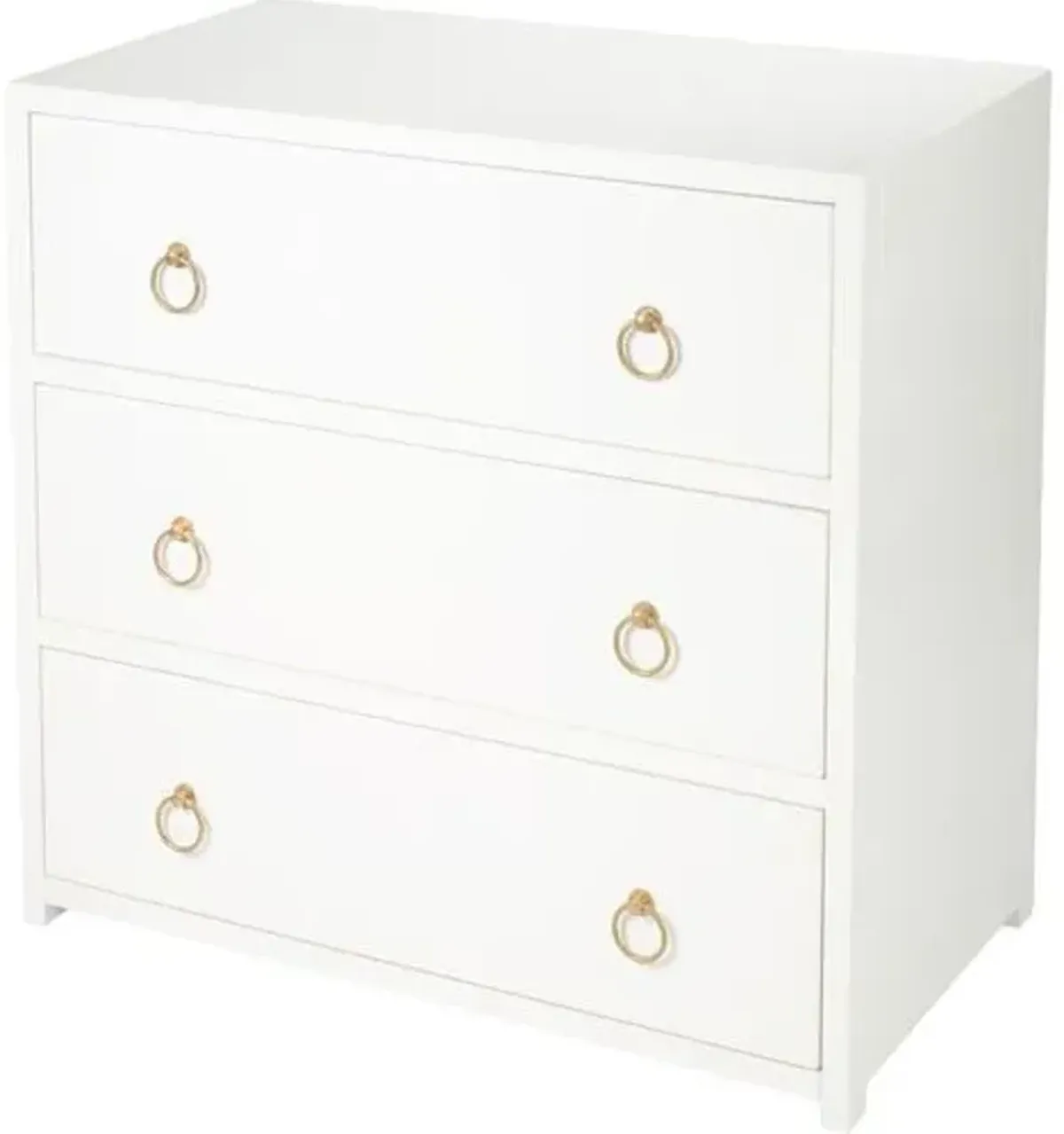 Sully 3-Drawer Chest - White