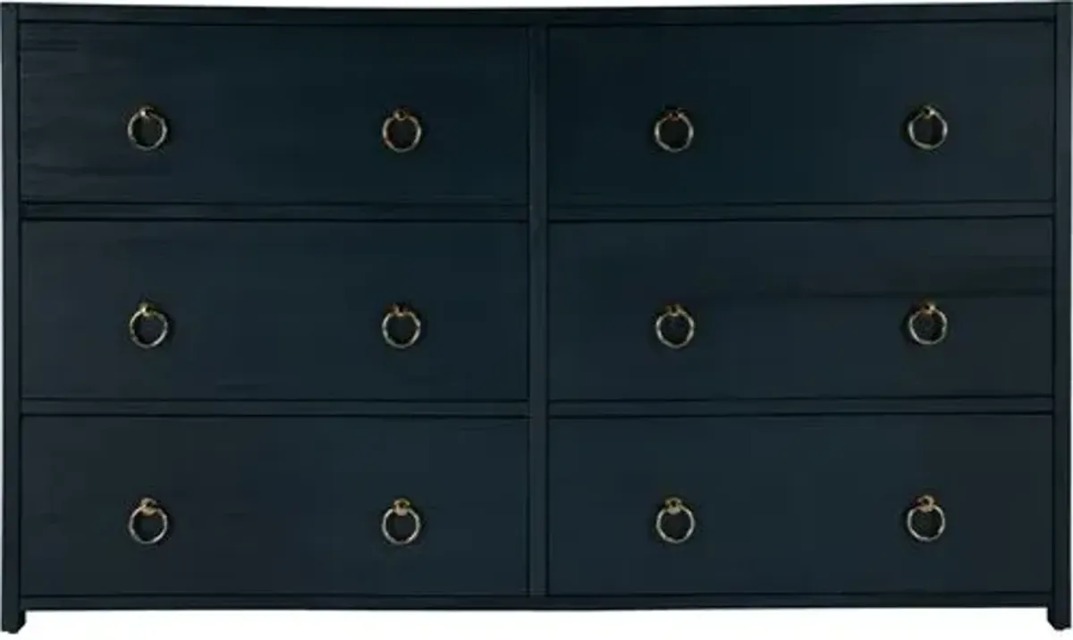 Sully 6-Drawer Dresser - Blue