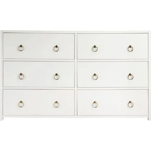 Sully 6-Drawer Dresser - White