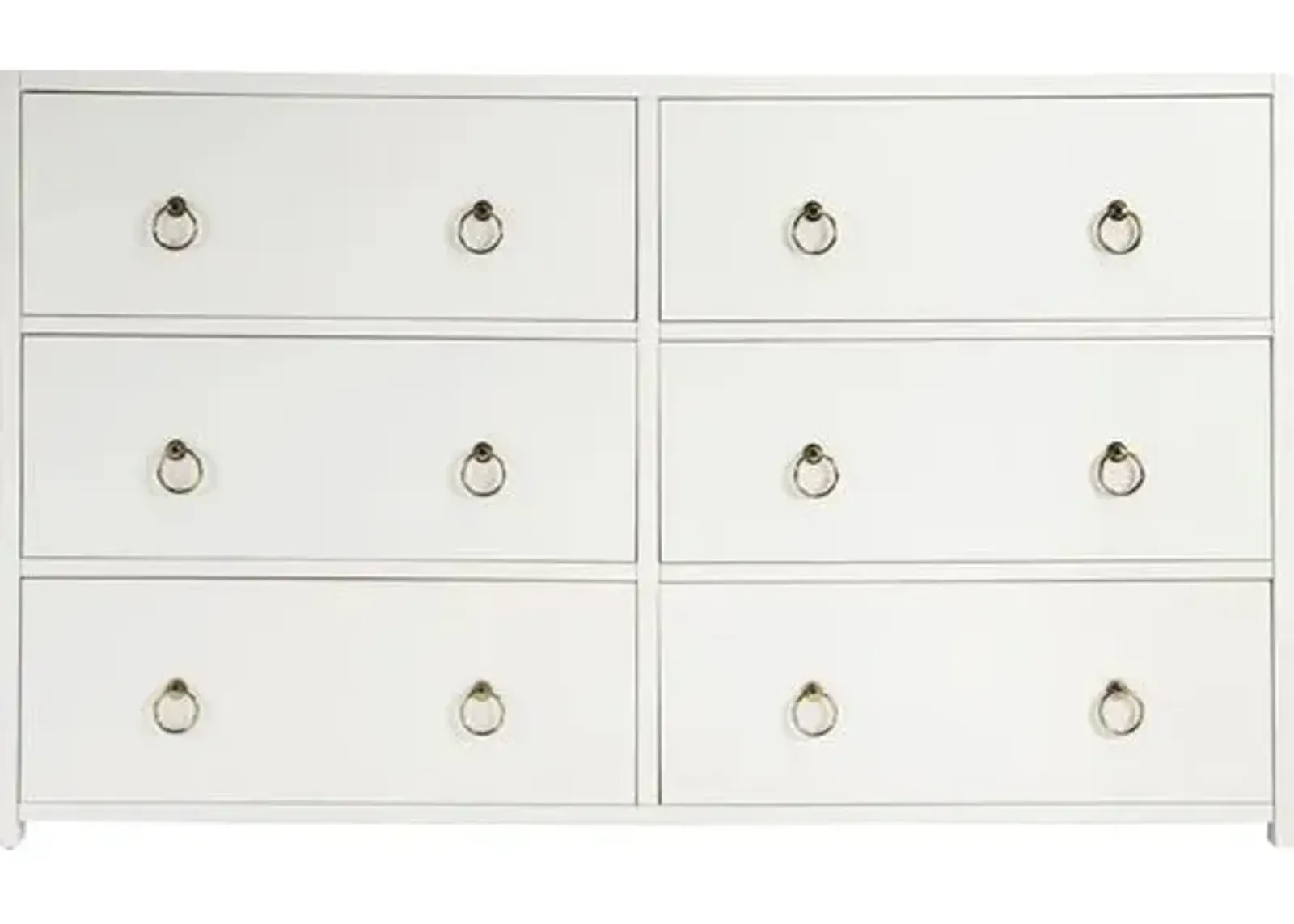 Sully 6-Drawer Dresser - White