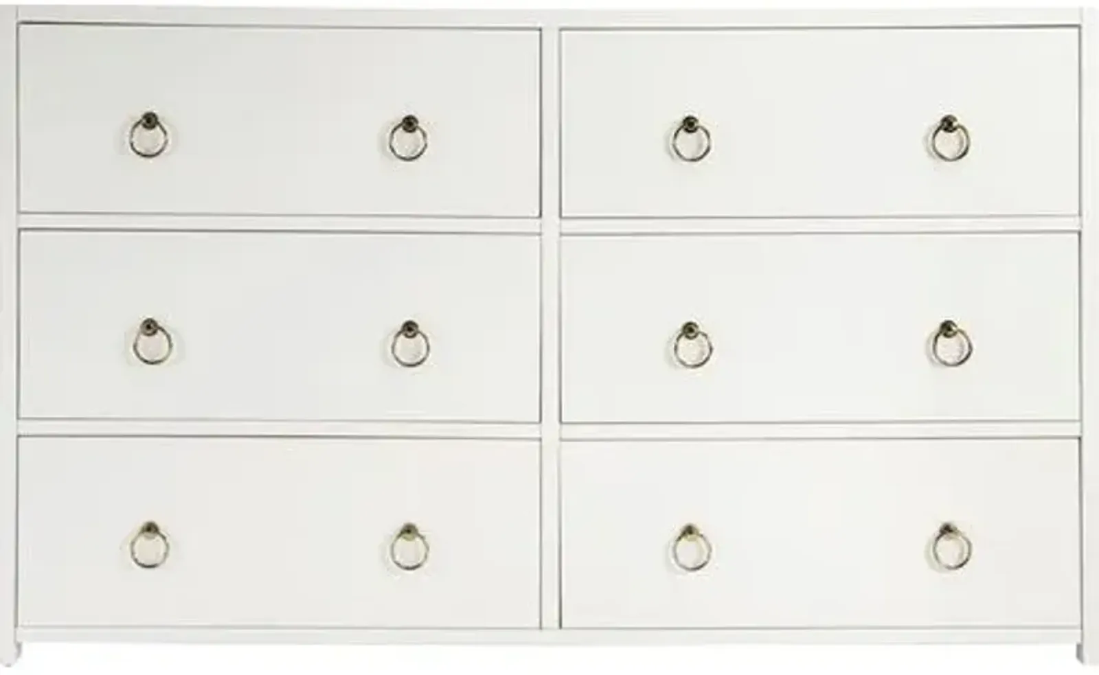 Sully 6-Drawer Dresser - White