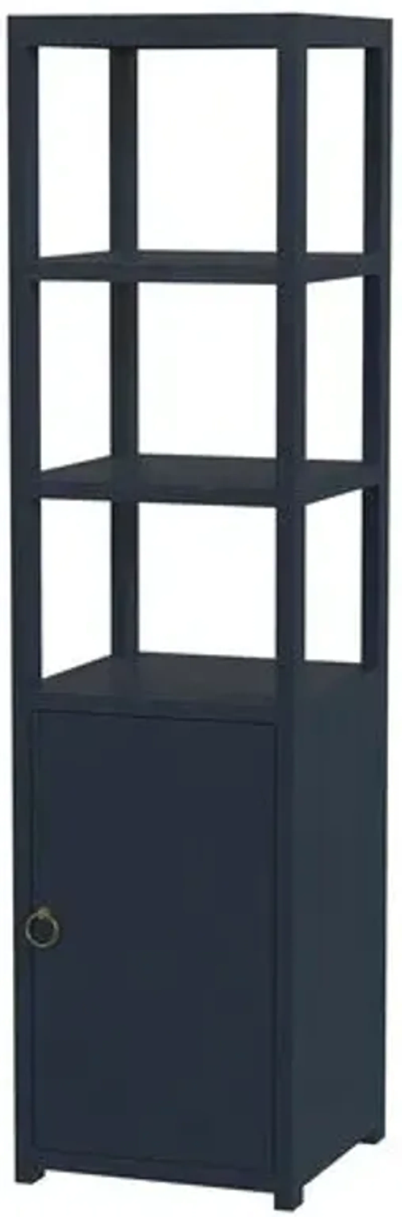 Sully Narrow Bookcase - Blue