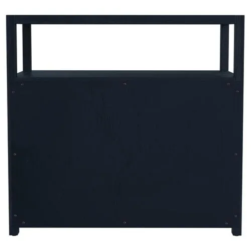 Sully 2-Drawer Wide Nightstand - Navy
