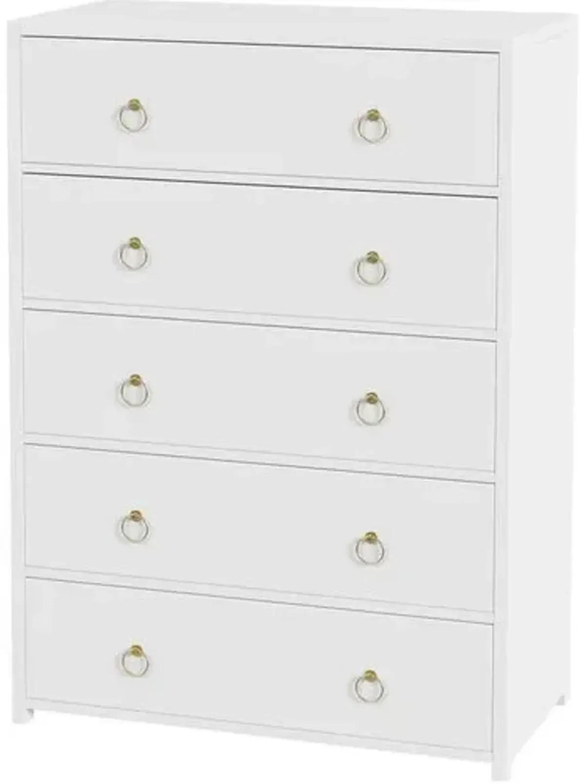 Sully 5-Drawer Dresser - White