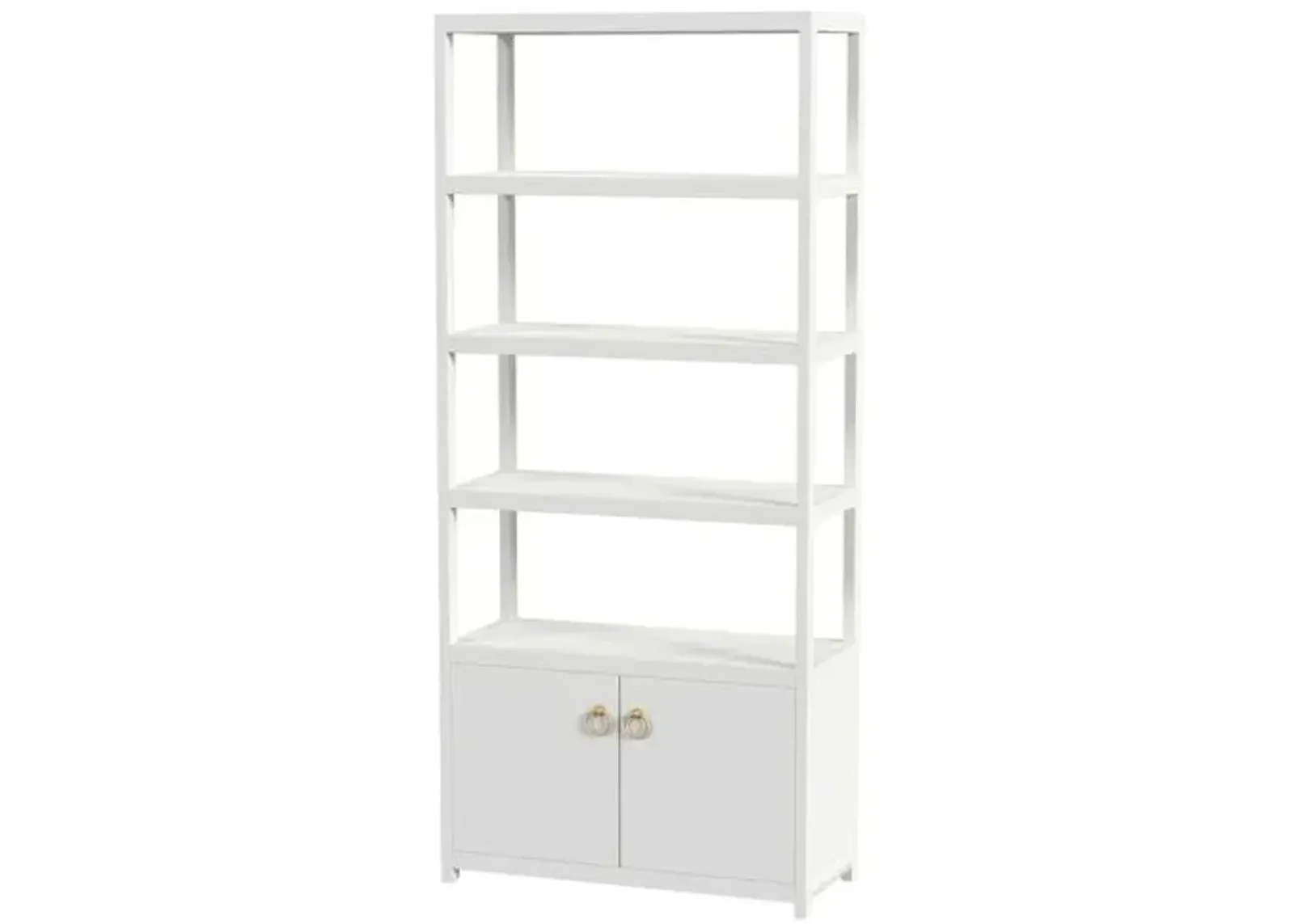 Sully 4-Tier Etagere/Bookcase - White