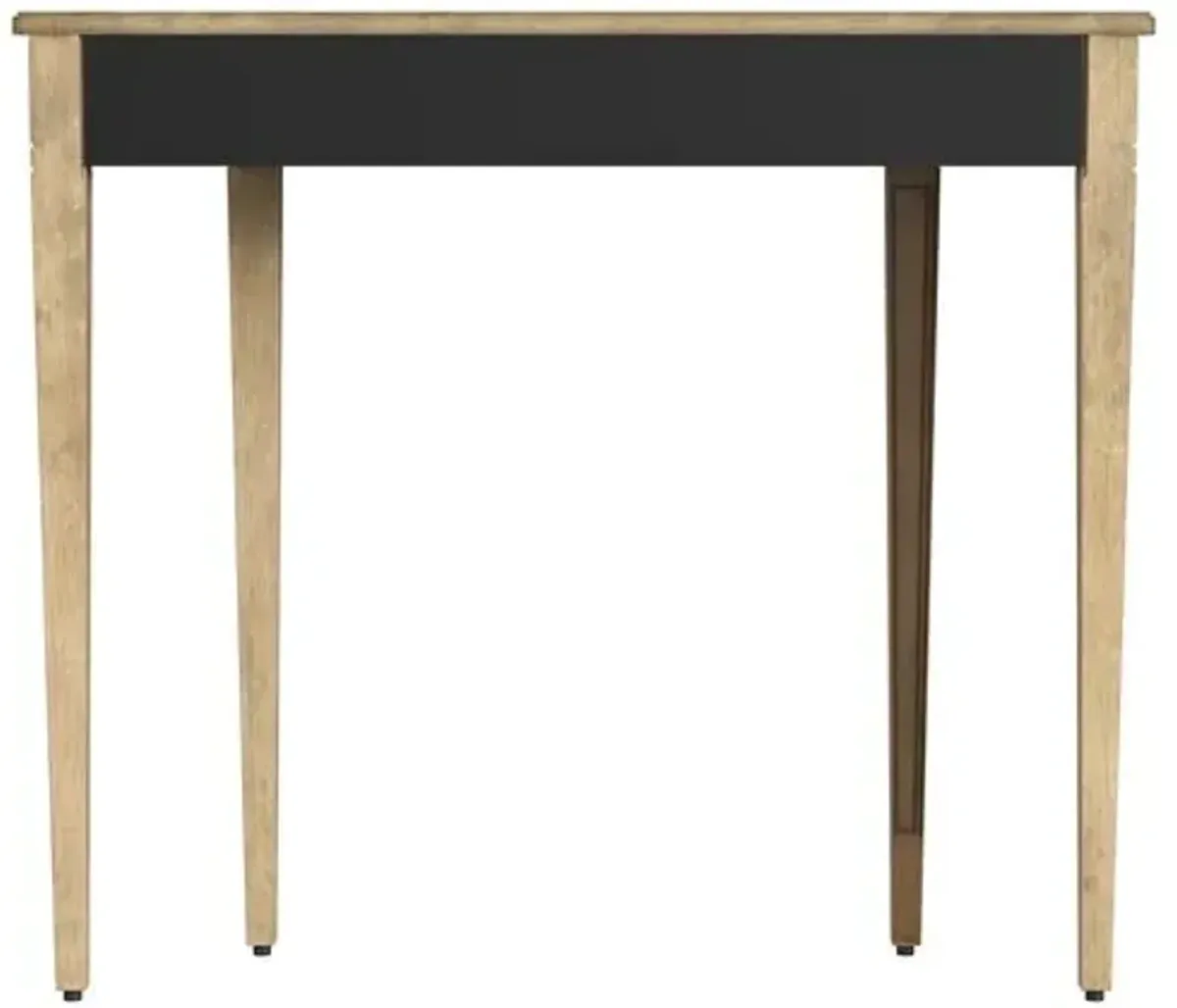 Harlow 36" Demilune Console Table - Beige