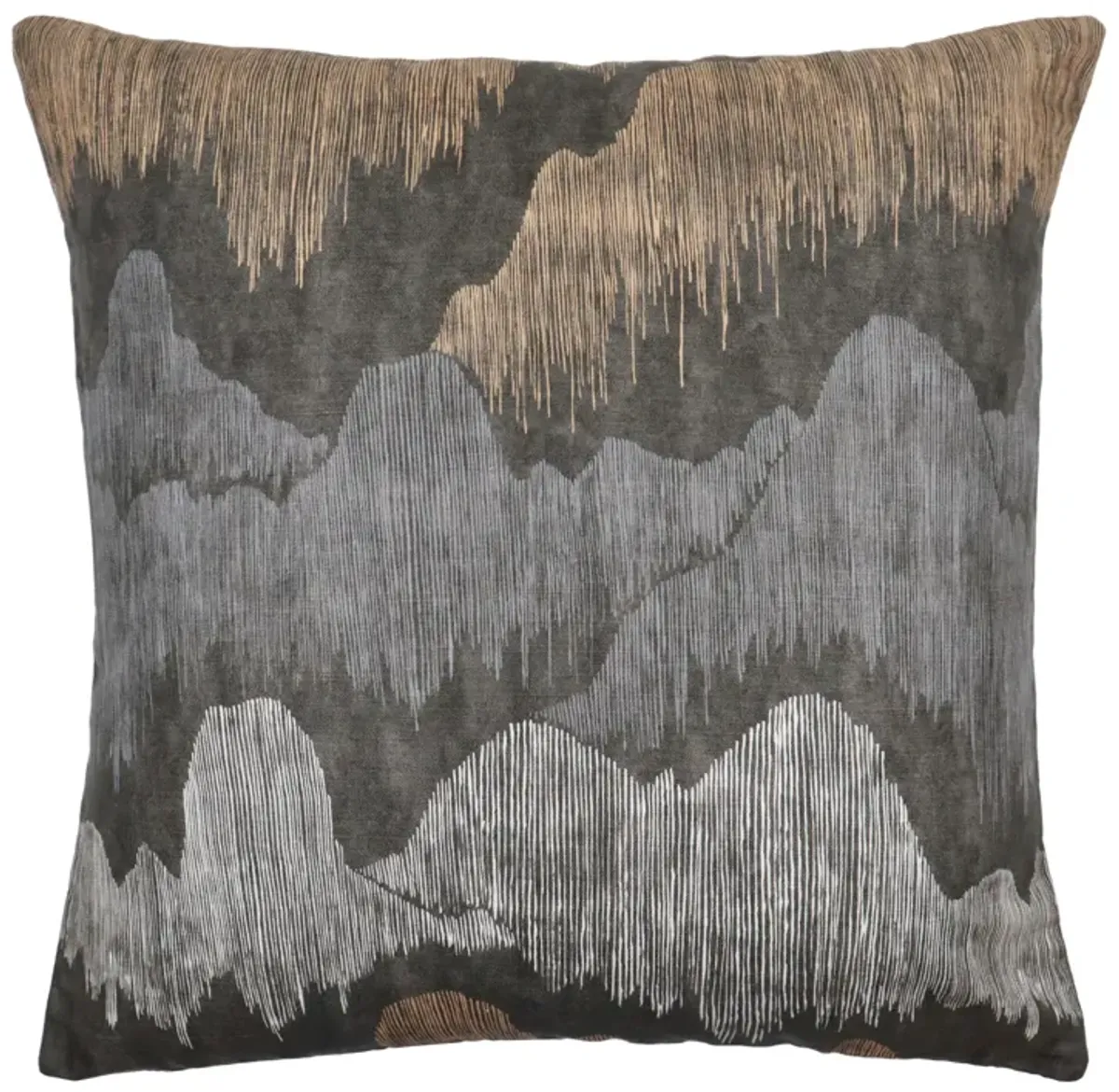 Avery 22x22 Pillow - Noir - The Piper Collection