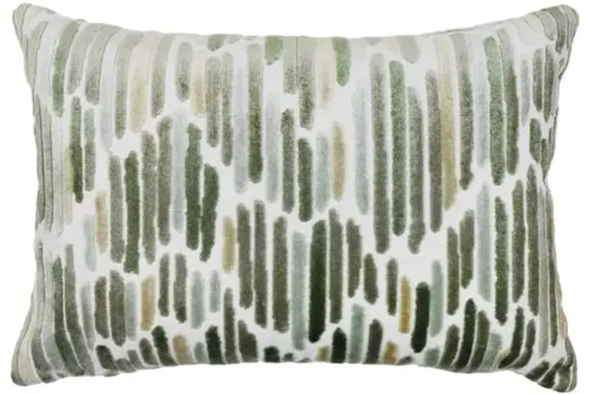 Holden 14x20 Velvet Lumbar Pillow - Lilypond - The Piper Collection