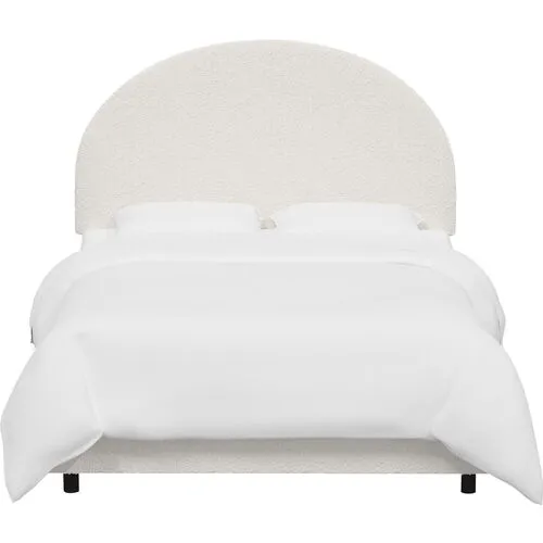 Miliana Arched Bed - Boucle - White