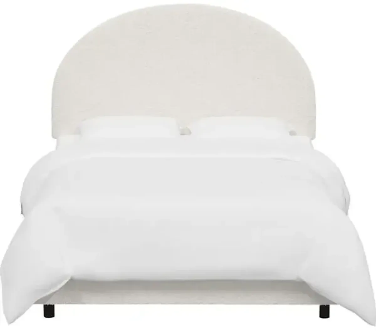 Miliana Arched Bed - Boucle - White