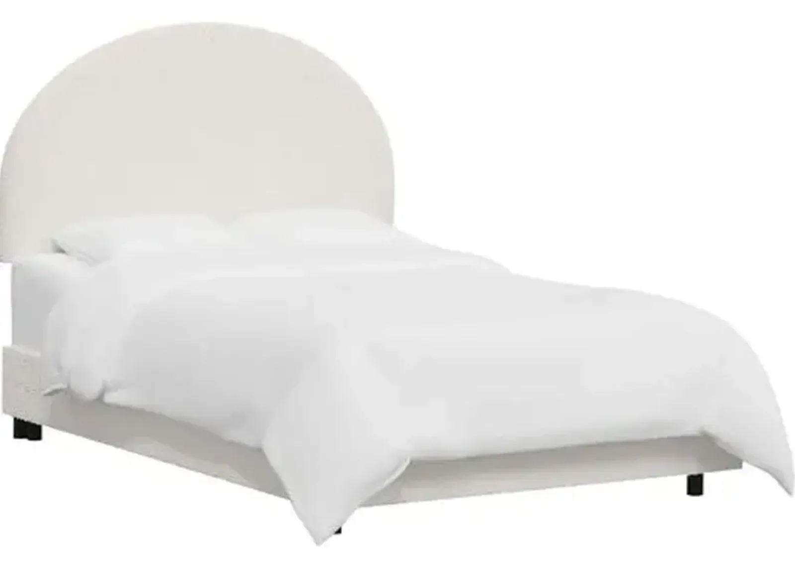 Miliana Arched Bed - Boucle - White