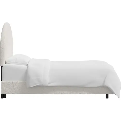 Miliana Arched Bed - Boucle - White