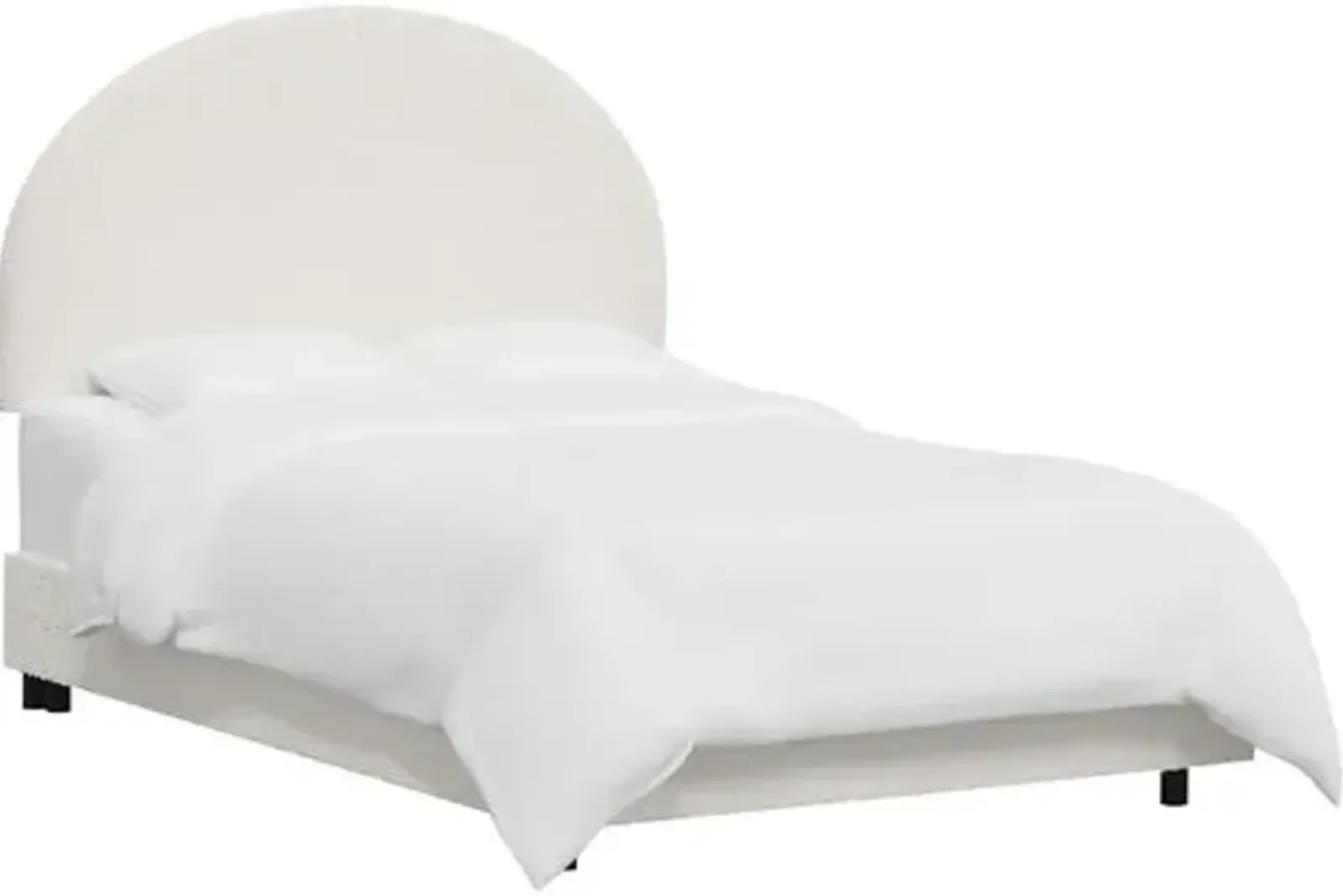 Miliana Arched Bed - Boucle - White